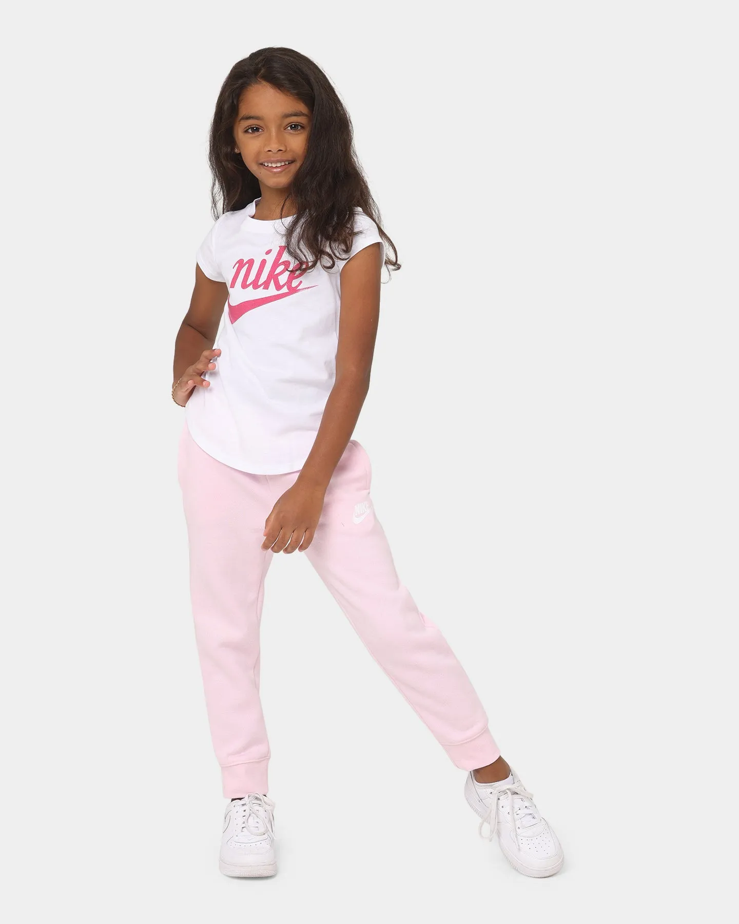 Nike Kids' Script Futura Short Sleeve T-Shirt White
