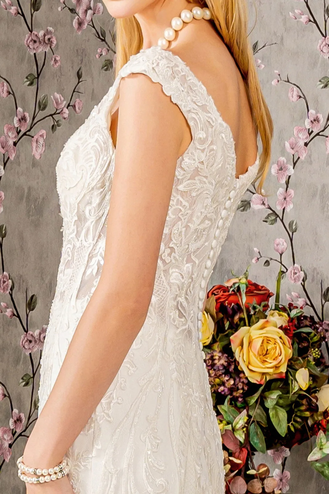 Off Shoulder Mermaid Wedding Dress by GLS Gloria GL3490