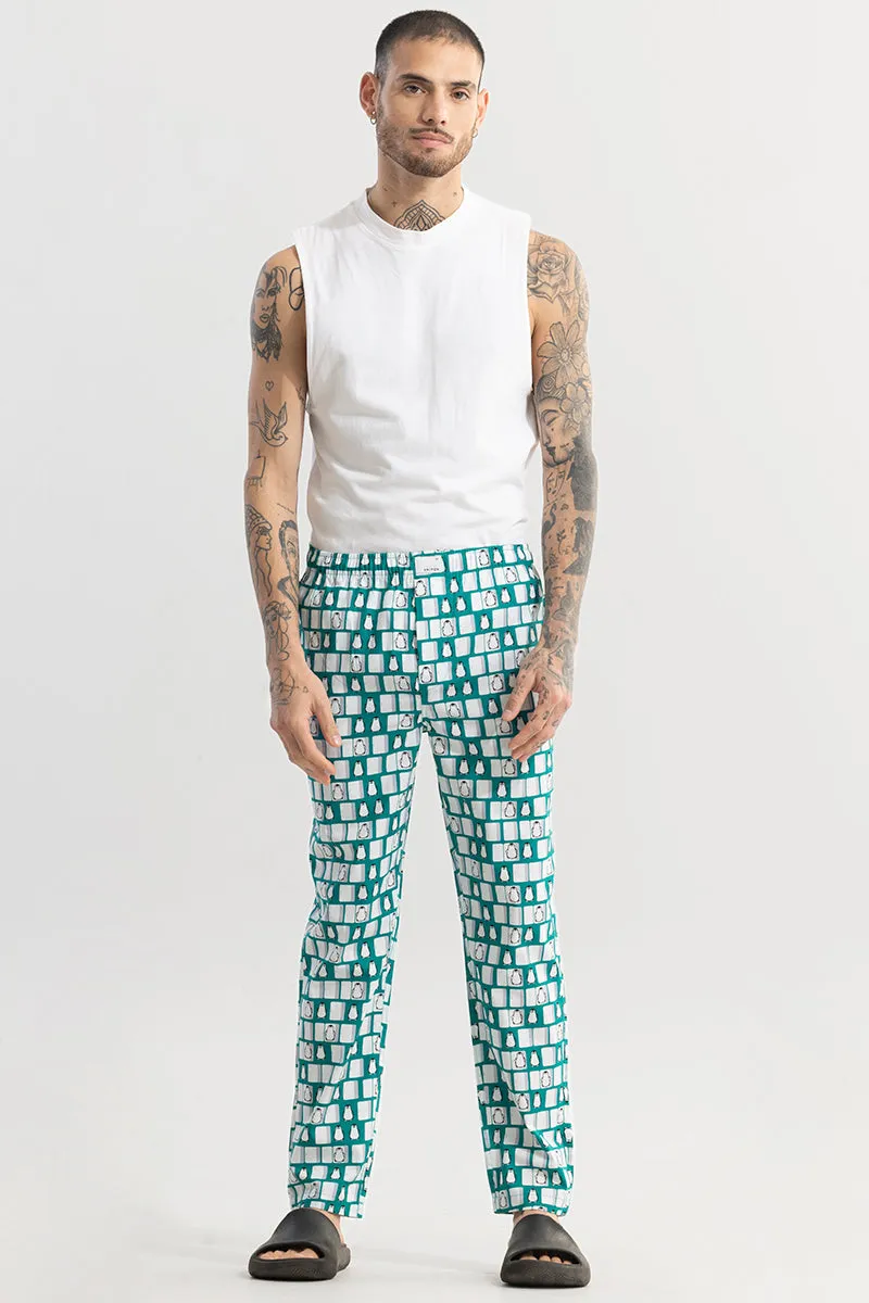 Penguin Print Green Pyjama