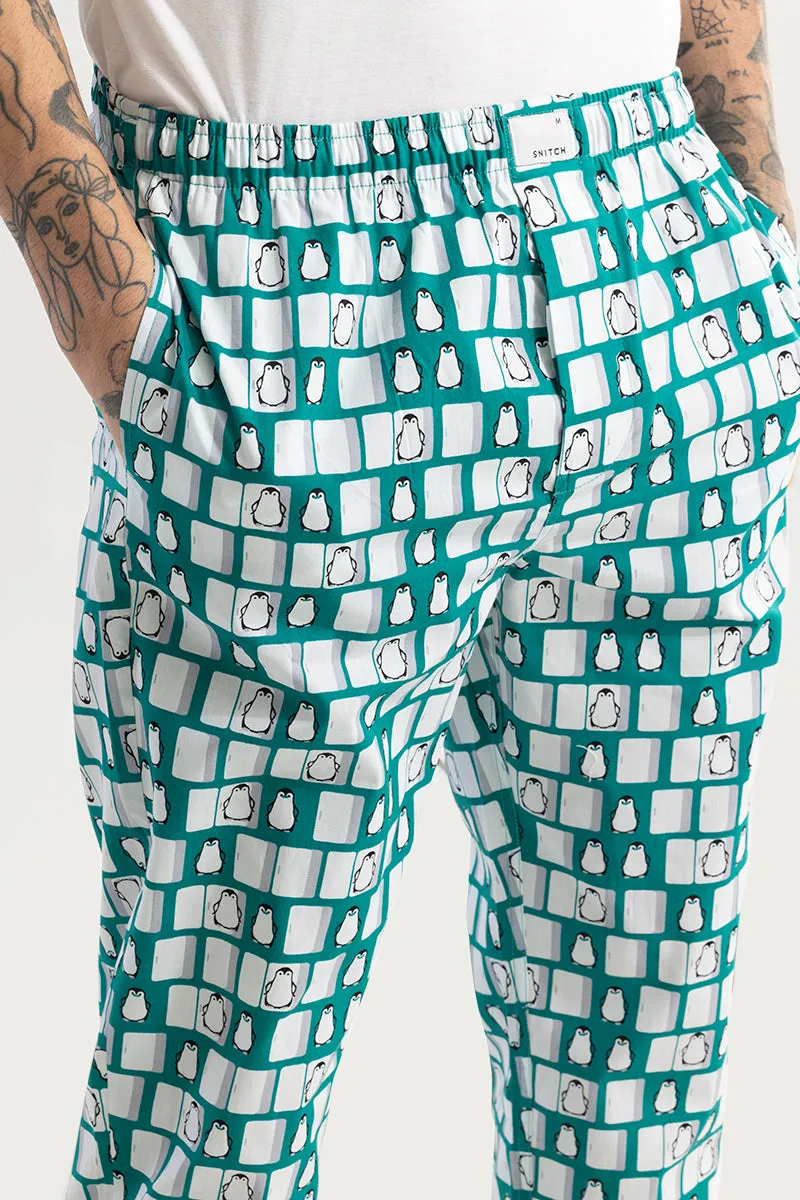 Penguin Print Green Pyjama