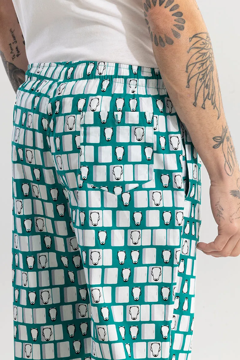 Penguin Print Green Pyjama