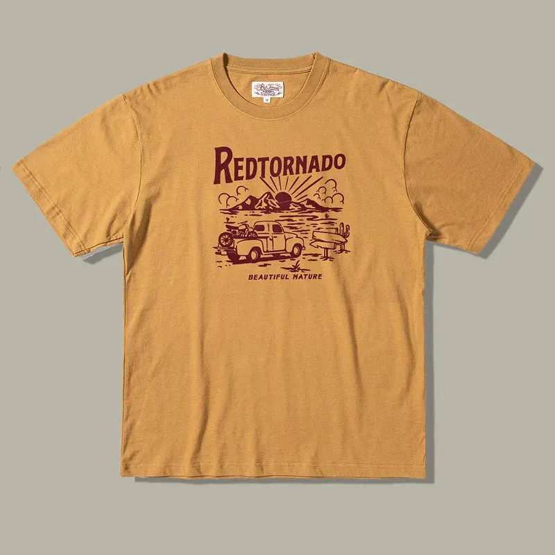 Pickup Truck Graphic Tee Road Trip Cotton T-Shirt