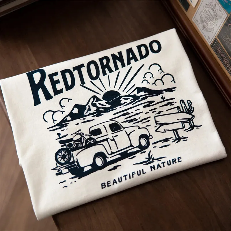 Pickup Truck Graphic Tee Road Trip Cotton T-Shirt