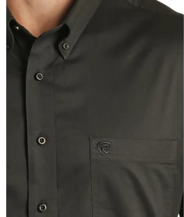 RRMS0DRZ5U- Rock And Roll Denim Button Up- Black