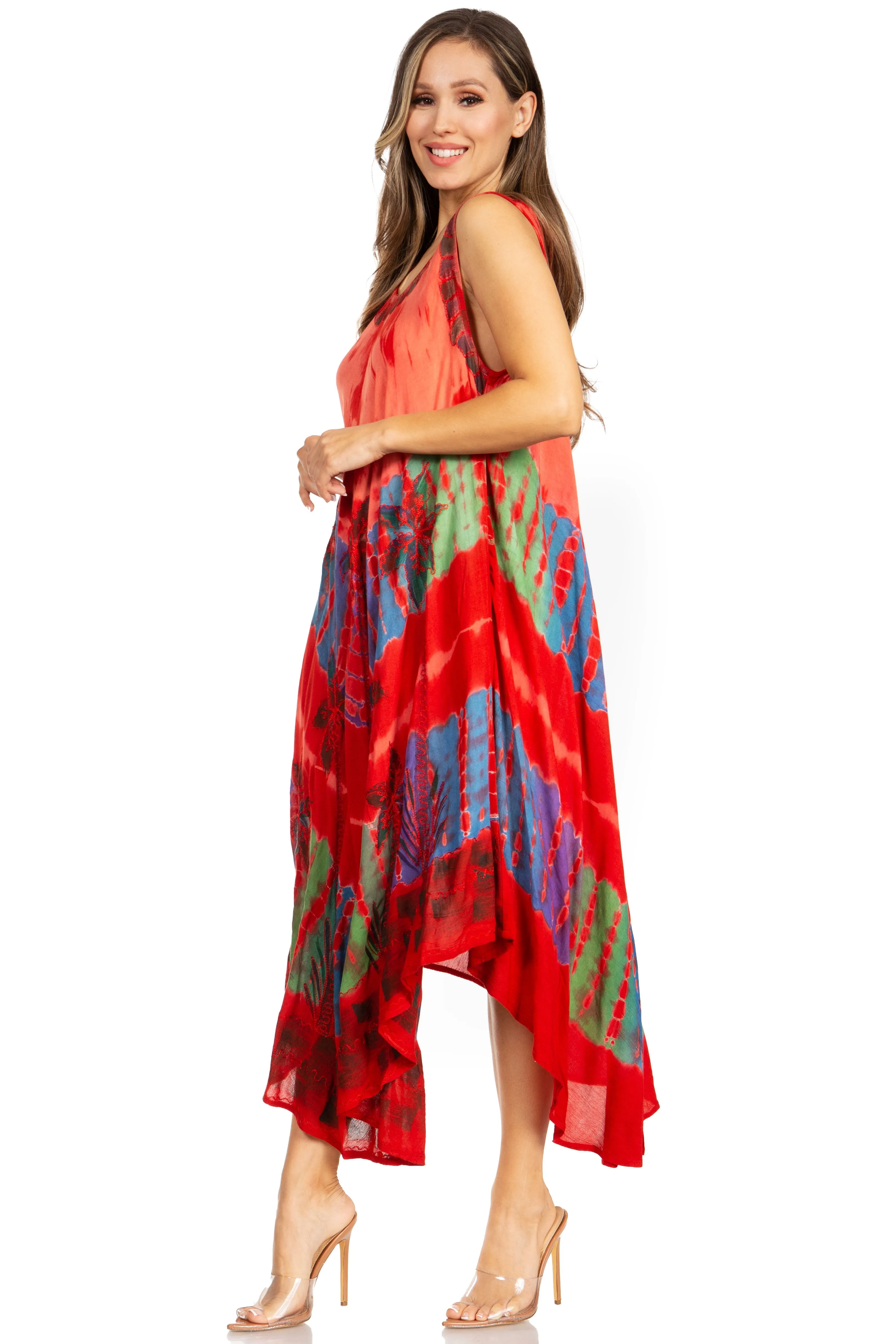 Sakkas Tasanee Caftan Tank Dress / Cover Up