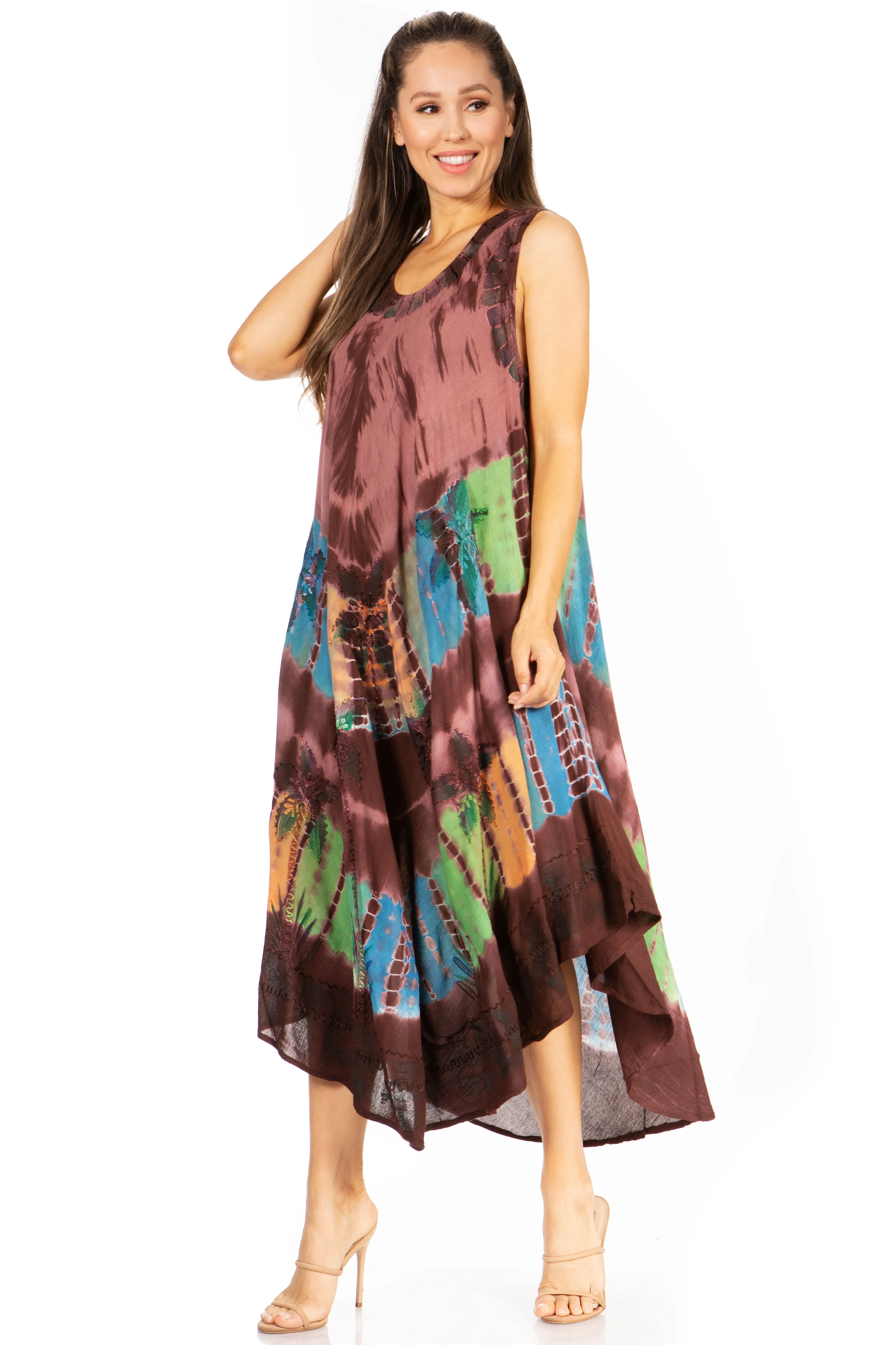 Sakkas Tasanee Caftan Tank Dress / Cover Up