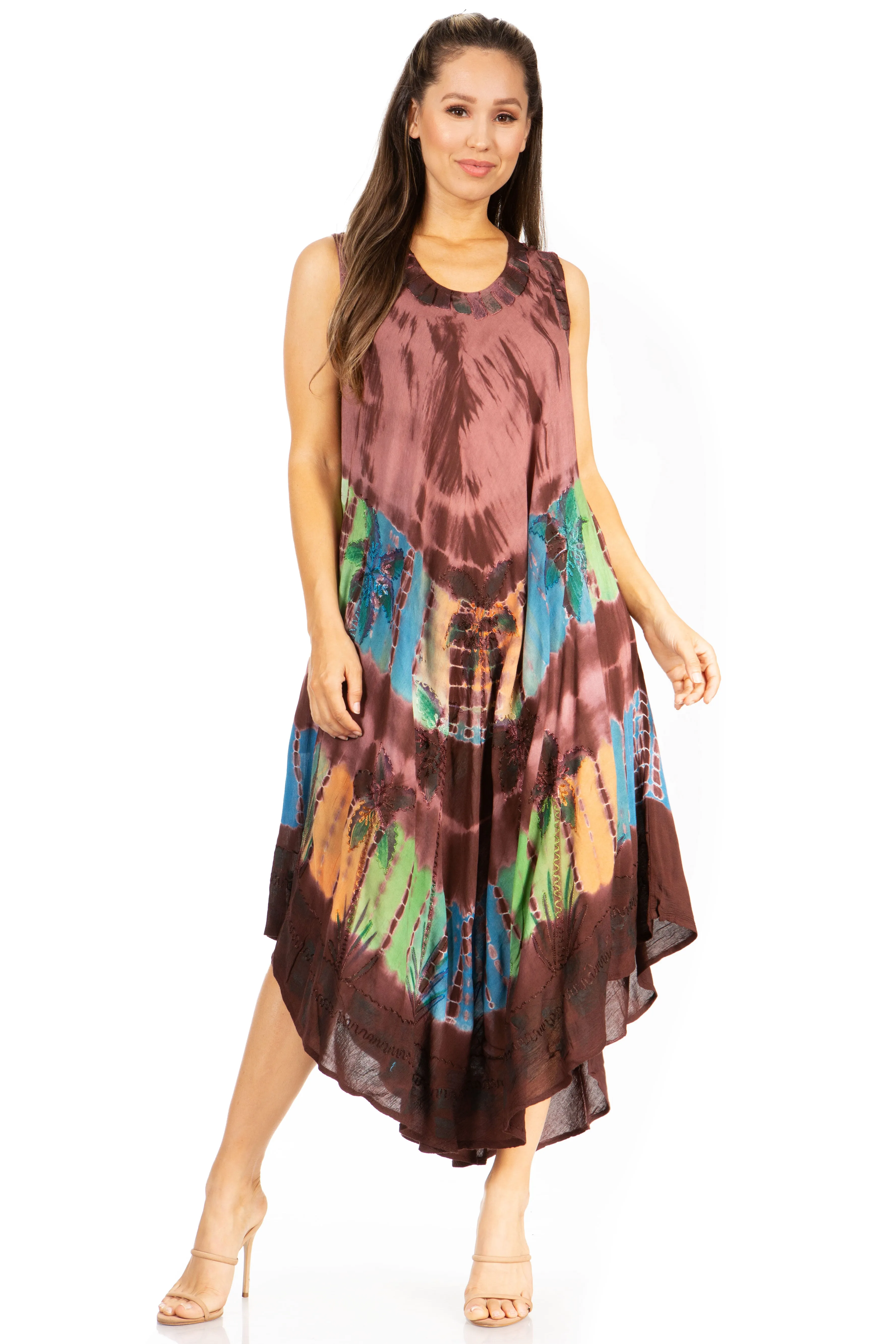Sakkas Tasanee Caftan Tank Dress / Cover Up