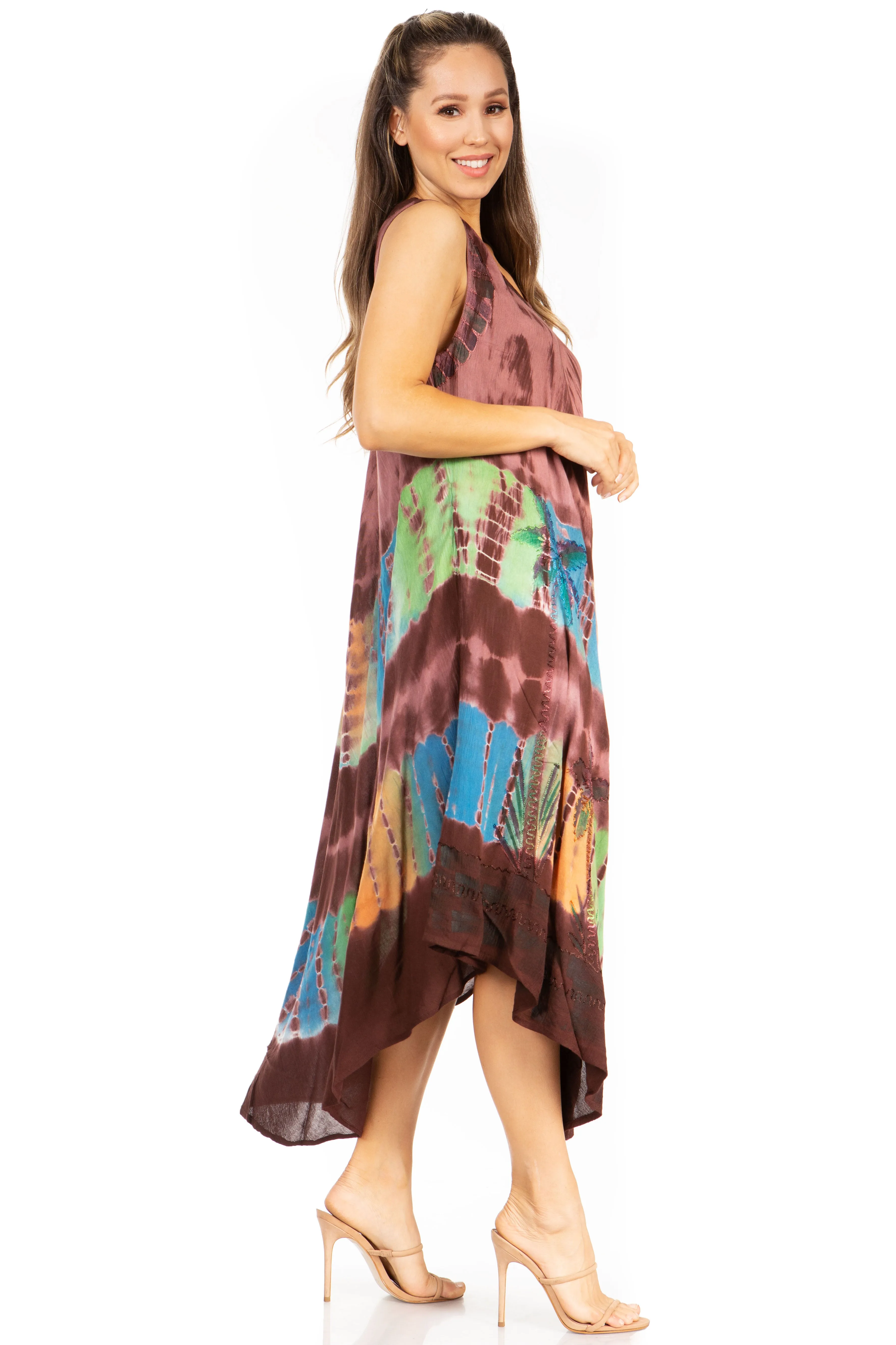 Sakkas Tasanee Caftan Tank Dress / Cover Up