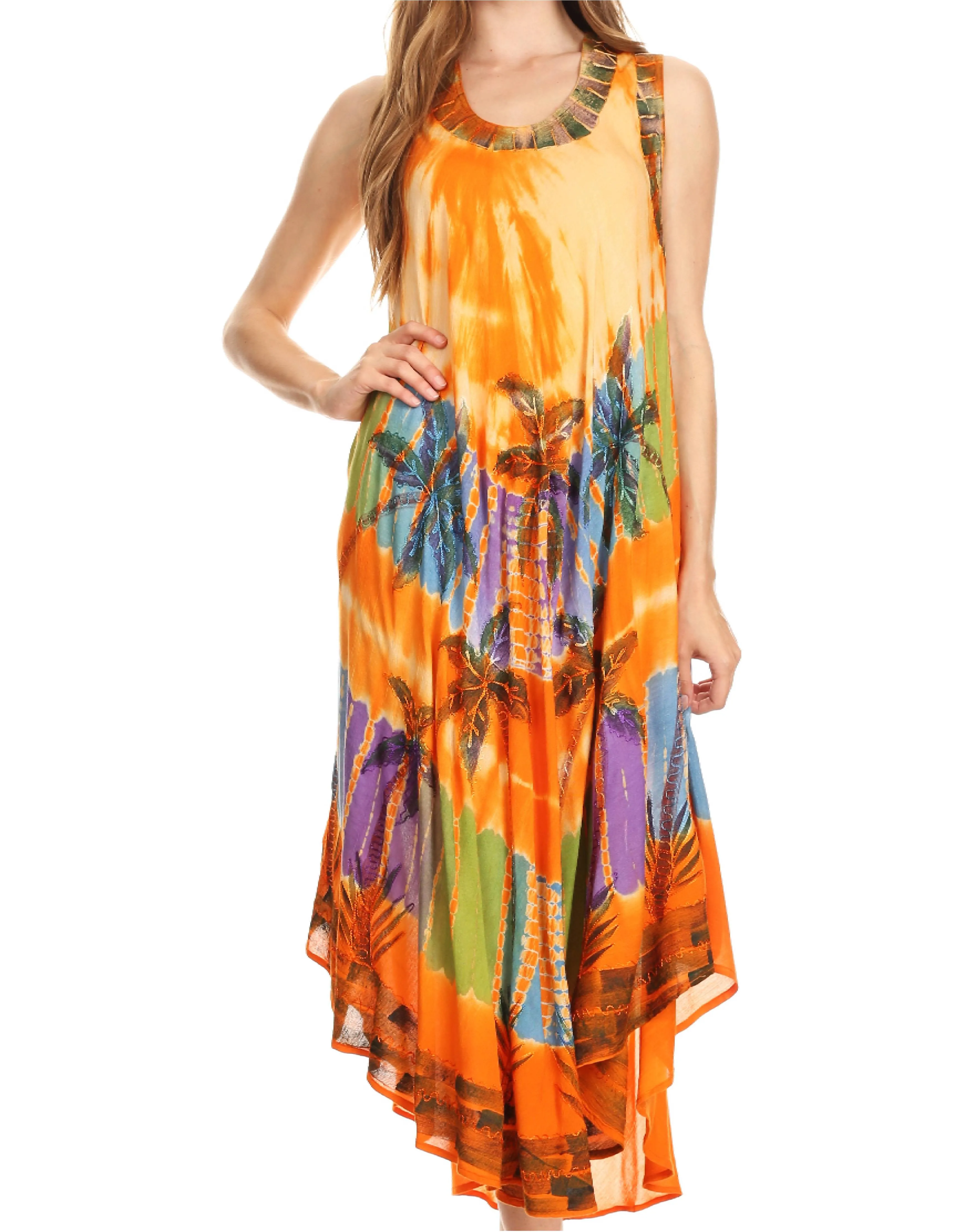 Sakkas Tasanee Caftan Tank Dress / Cover Up