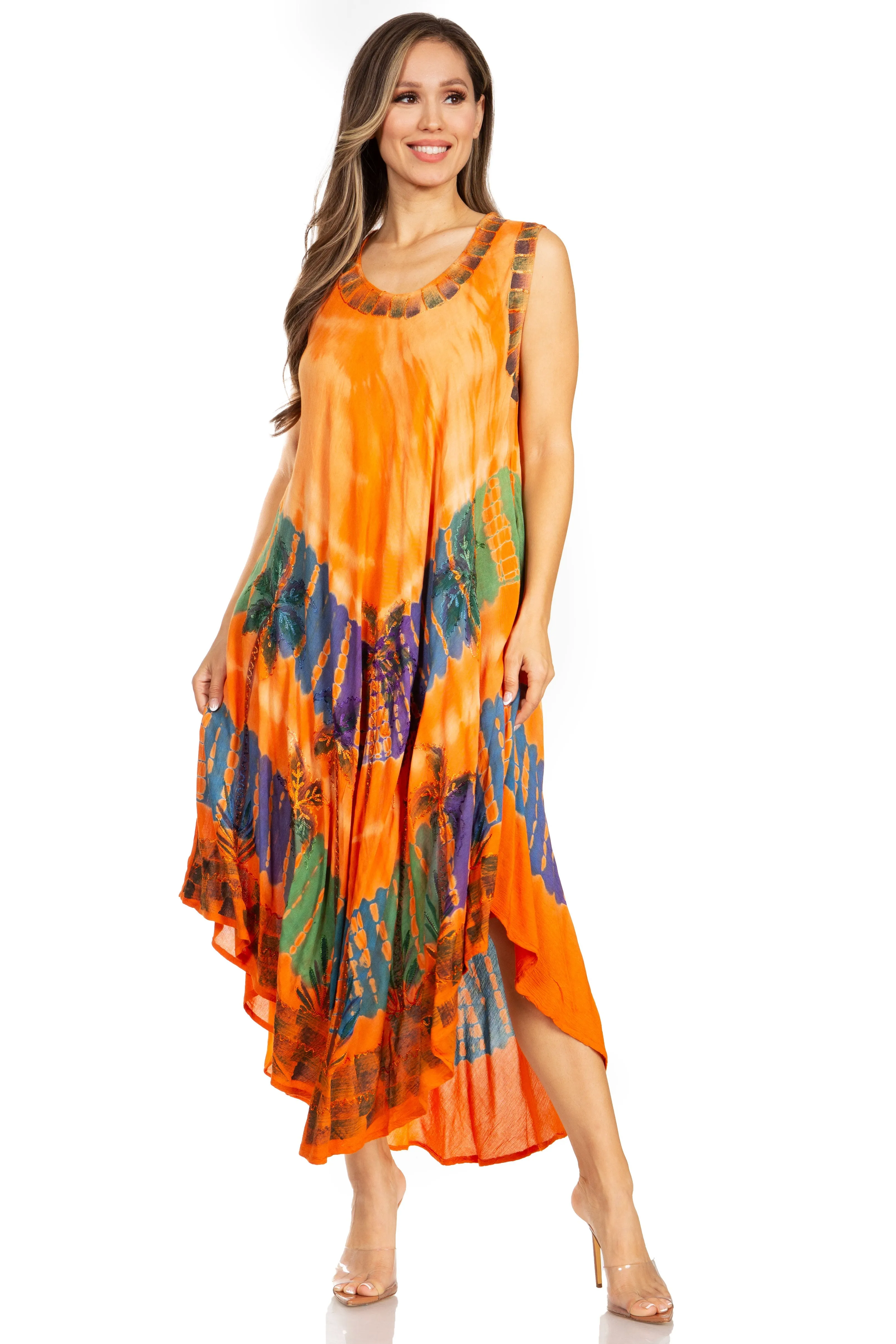 Sakkas Tasanee Caftan Tank Dress / Cover Up