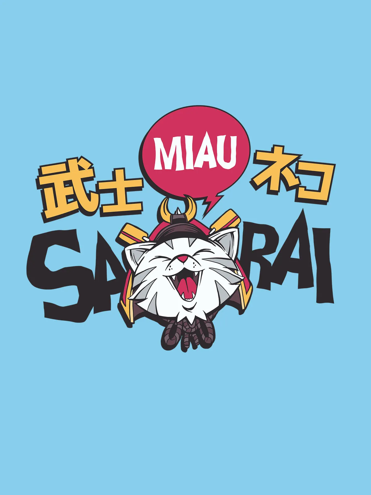 Samurai Cat Tshirt