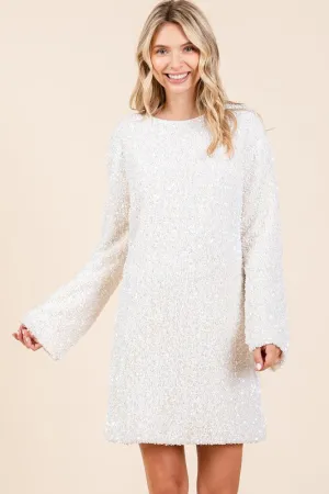 Sequin Cocktail Mini Dress