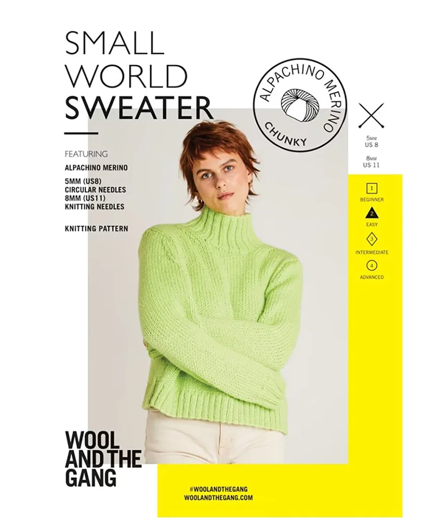 Small World Sweater by Wool and the Gang Using Alpachino Merino