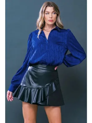 Textured Woven Top