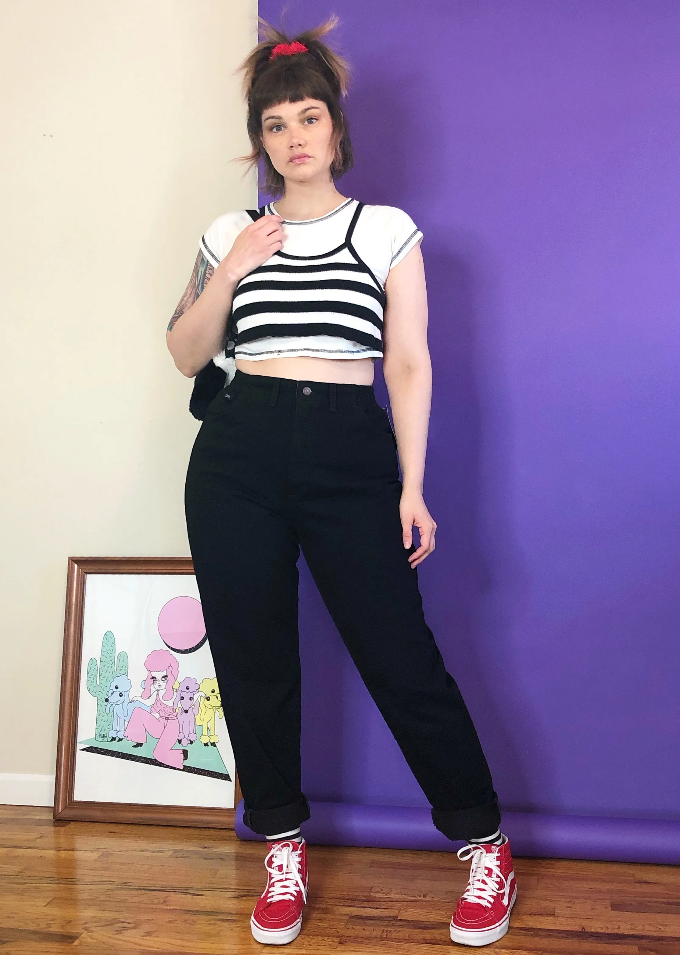 Vintage Deadstock Dream Black Mom Jeans - XL