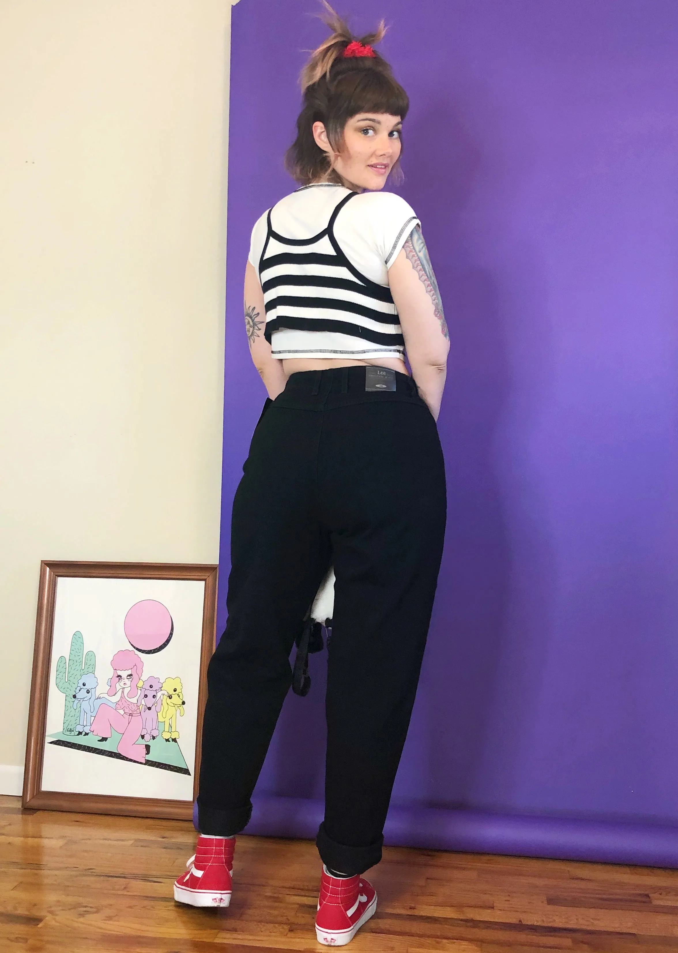 Vintage Deadstock Dream Black Mom Jeans - XL