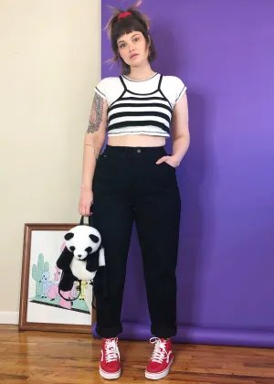Vintage Deadstock Dream Black Mom Jeans - XL