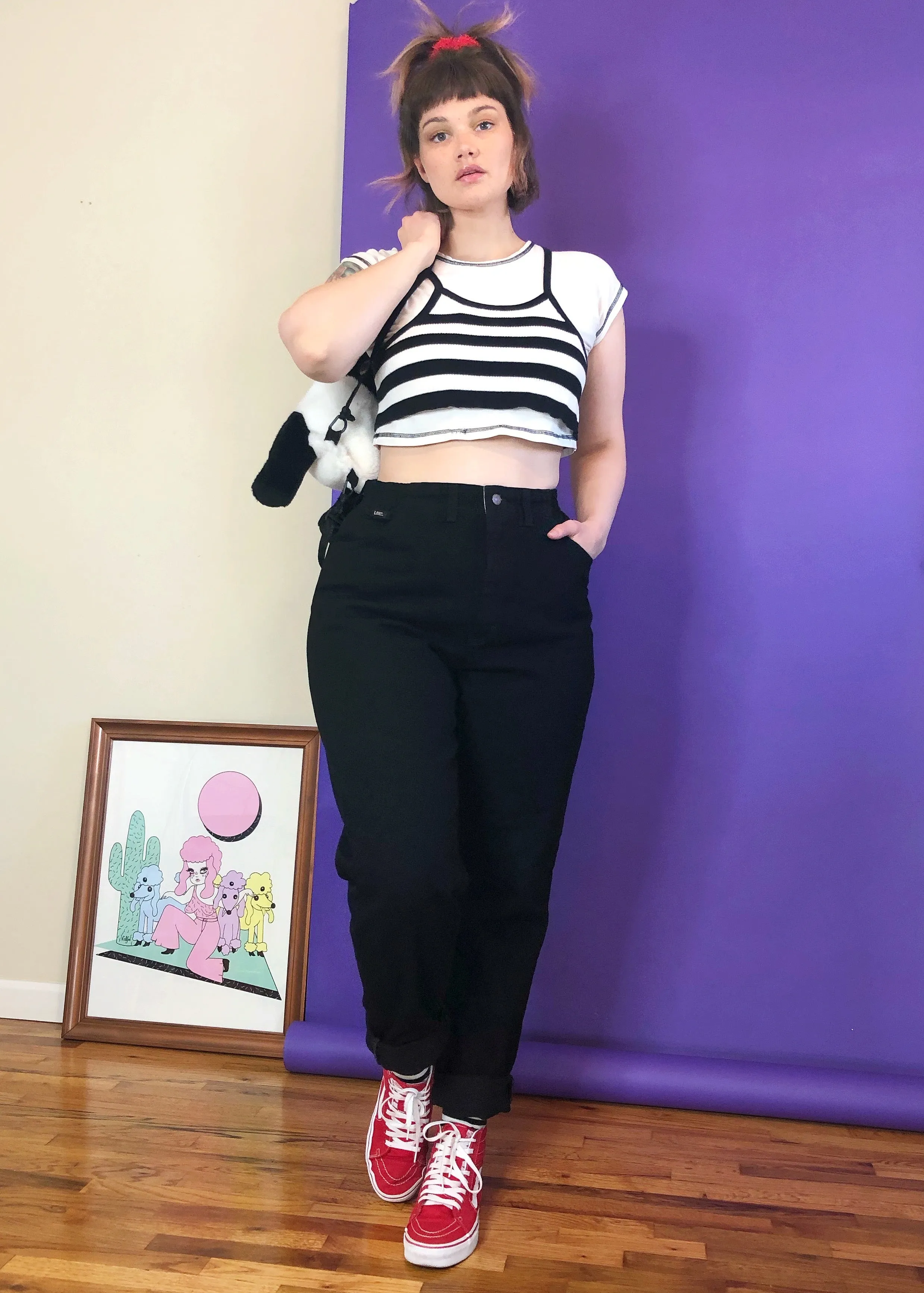 Vintage Deadstock Dream Black Mom Jeans - XL