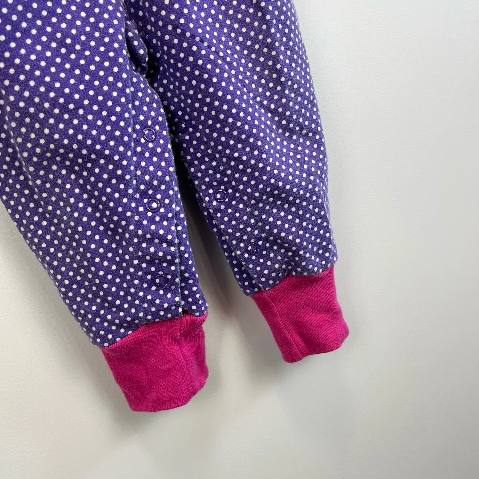 Vintage Threads Clothing for Kids Purple Polka Dot Jumpsuit 18 Months