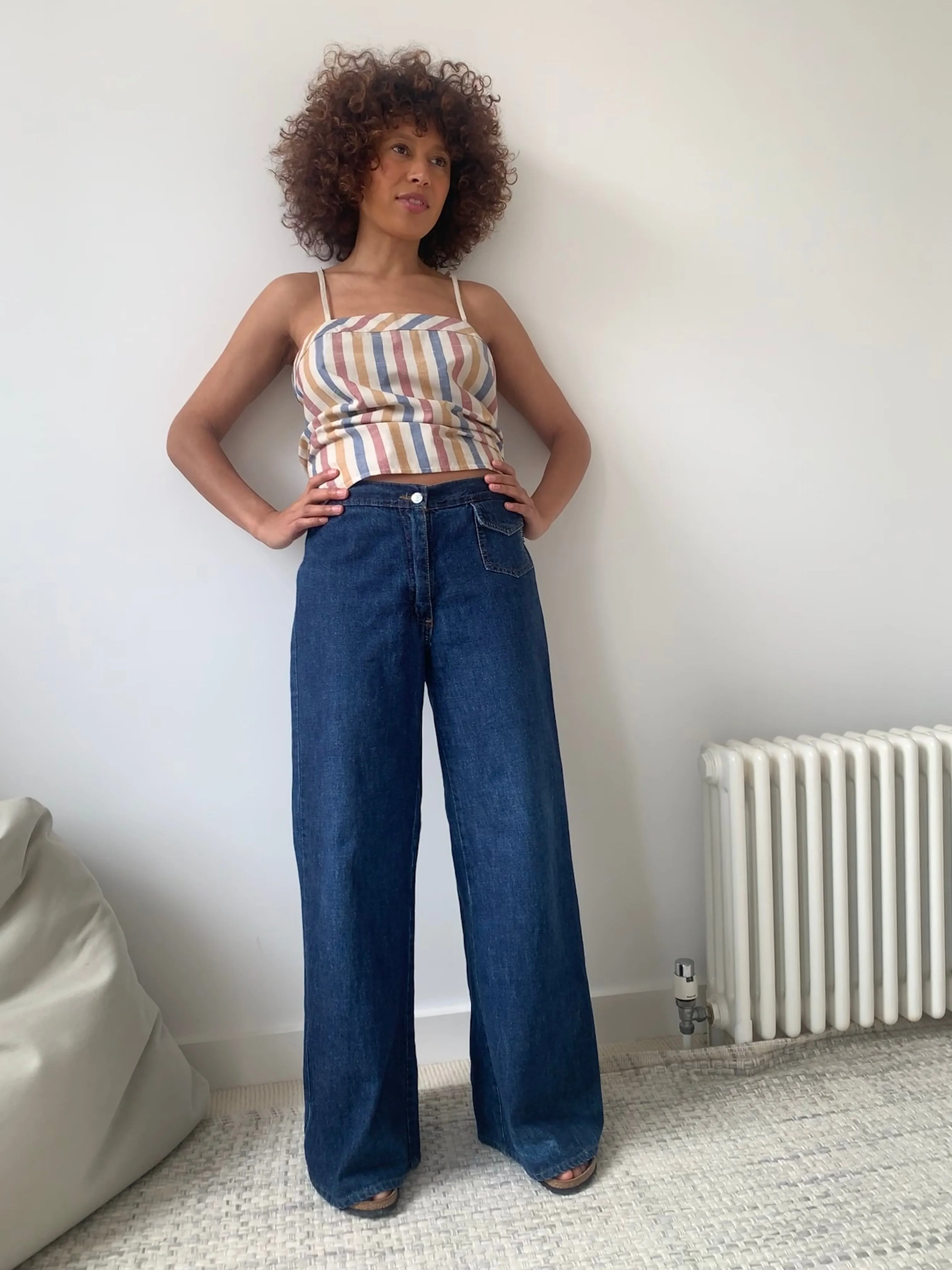 Vintage wide leg jeans W33
