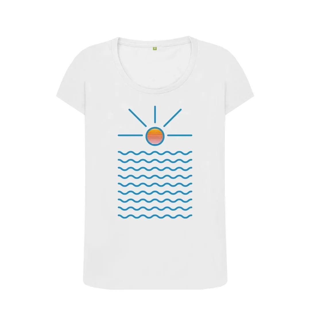 Women's Sunrise Organic Scoop Neck Tee