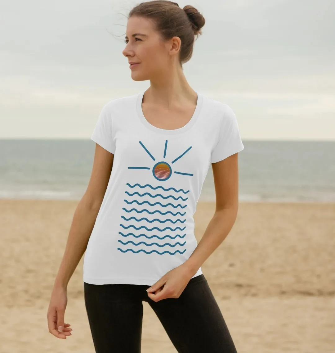 Women's Sunrise Organic Scoop Neck Tee