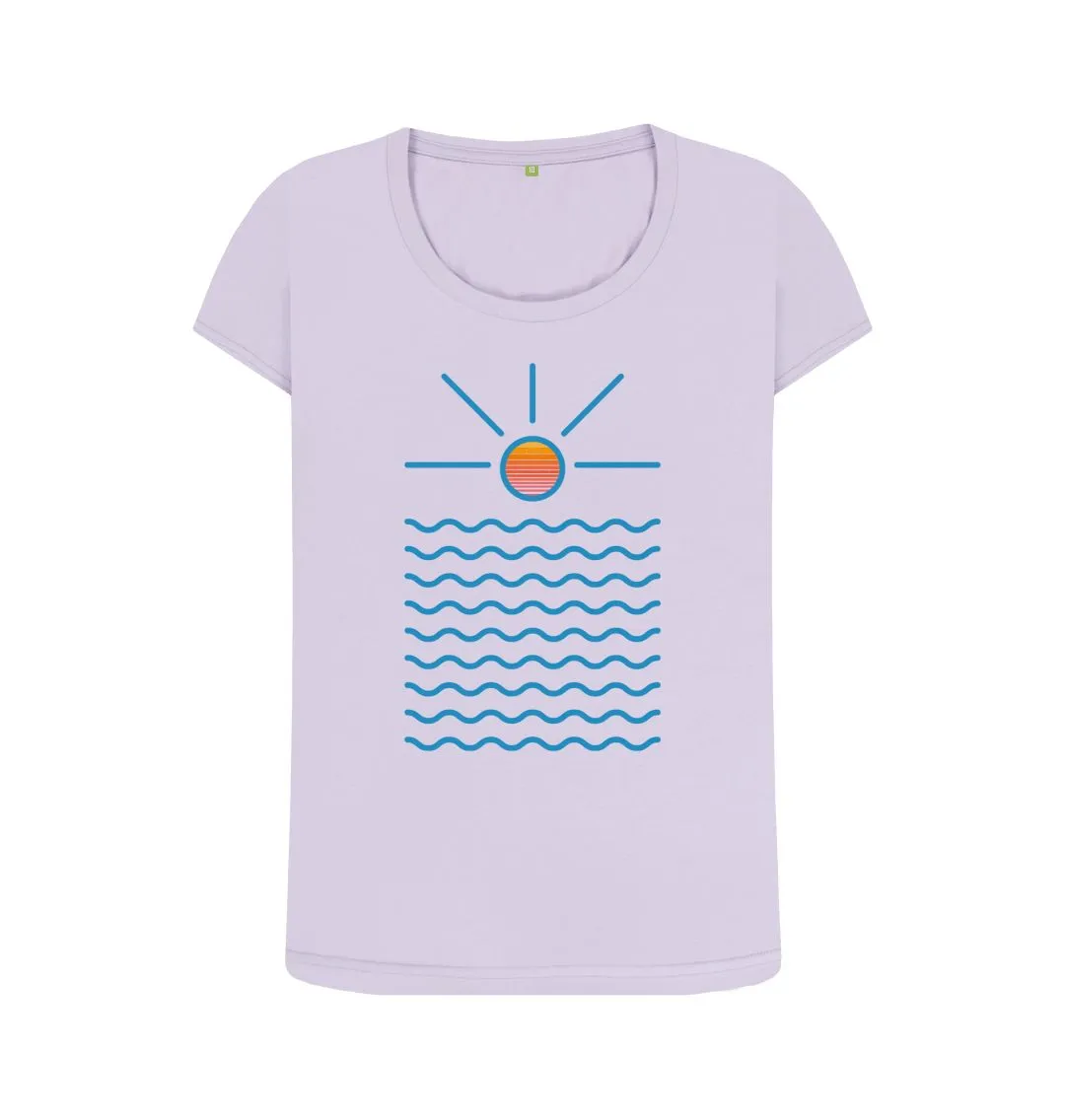 Women's Sunrise Organic Scoop Neck Tee
